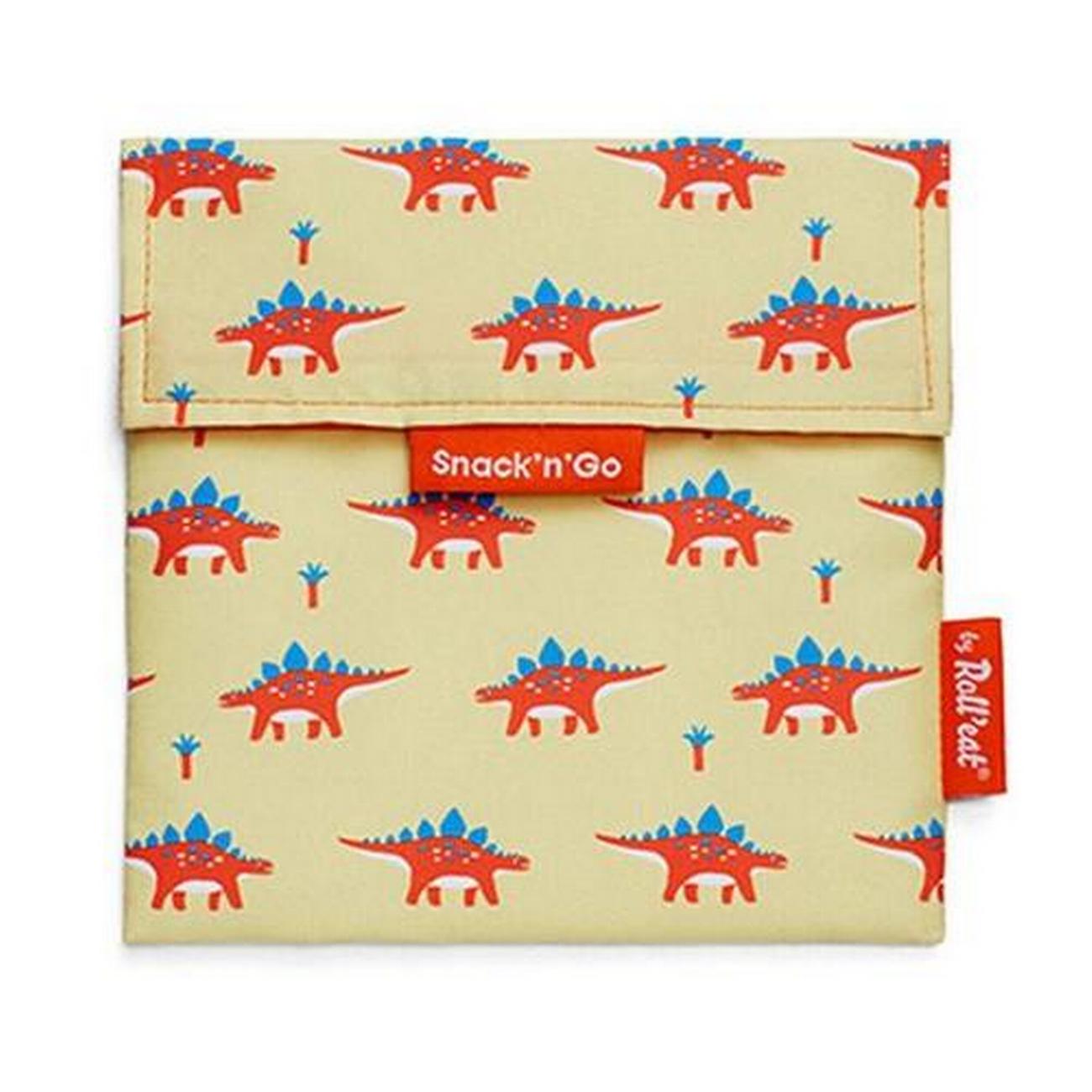snack-n-go-reusable-snack-bag-dinosaurs - Roll'Eat Snack N Go Dinosaurs 
