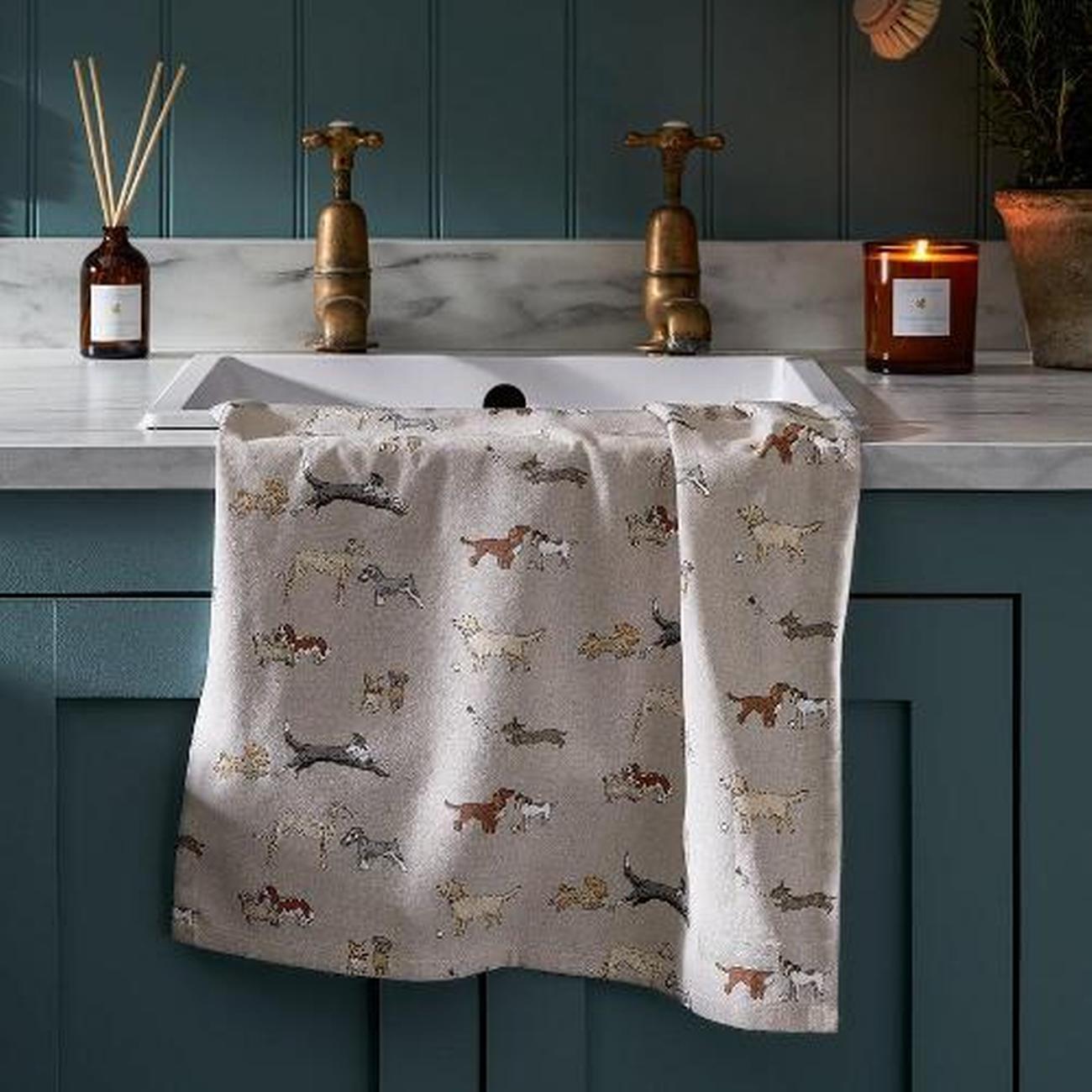 sophie-allport-doggy-daycare-tea-towel - Sophie Allport Doggy Daycare Tea Towel