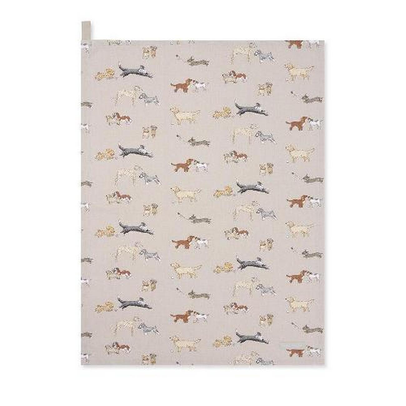 sophie-allport-doggy-daycare-tea-towel - Sophie Allport Doggy Daycare Tea Towel