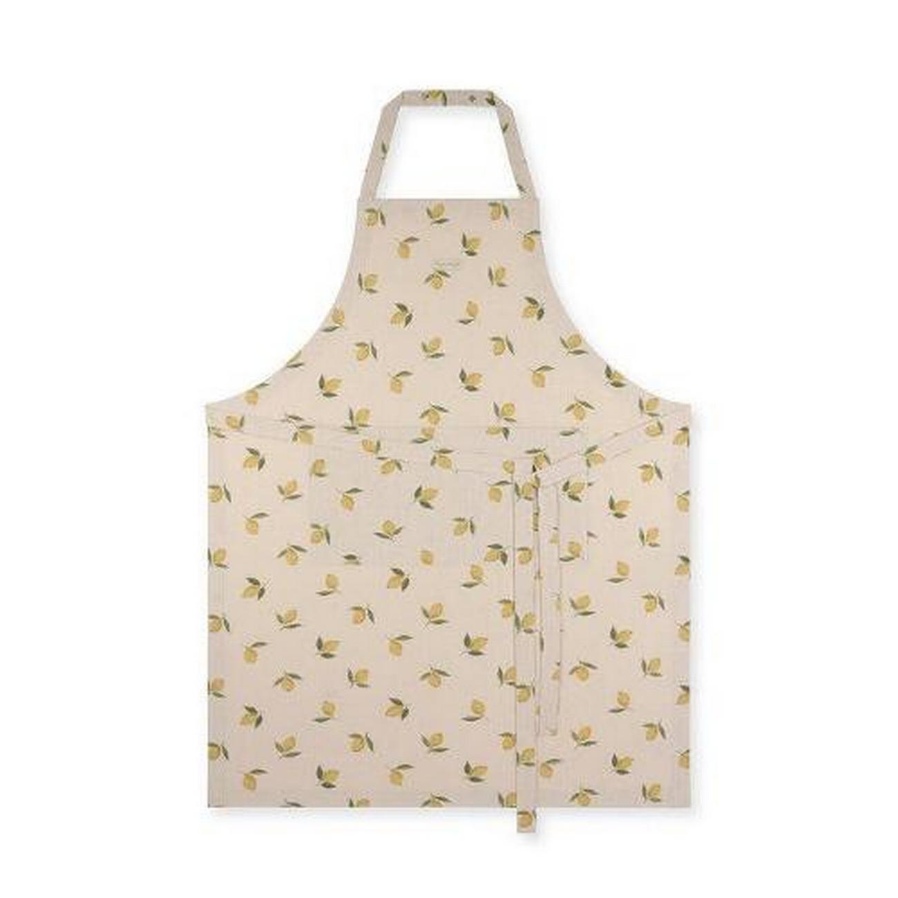 sophie-allport-lemons-linen-blend-adult-apron - Sophie Allport Lemons Linen Blend Adult Apron