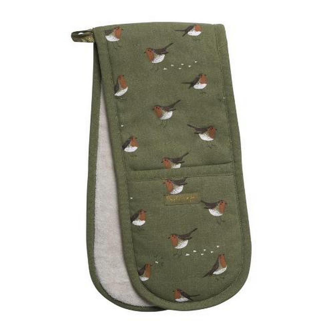 sophie-allport-robin-double-oven-glove - Sophie Allport Robin Double Oven Glove 