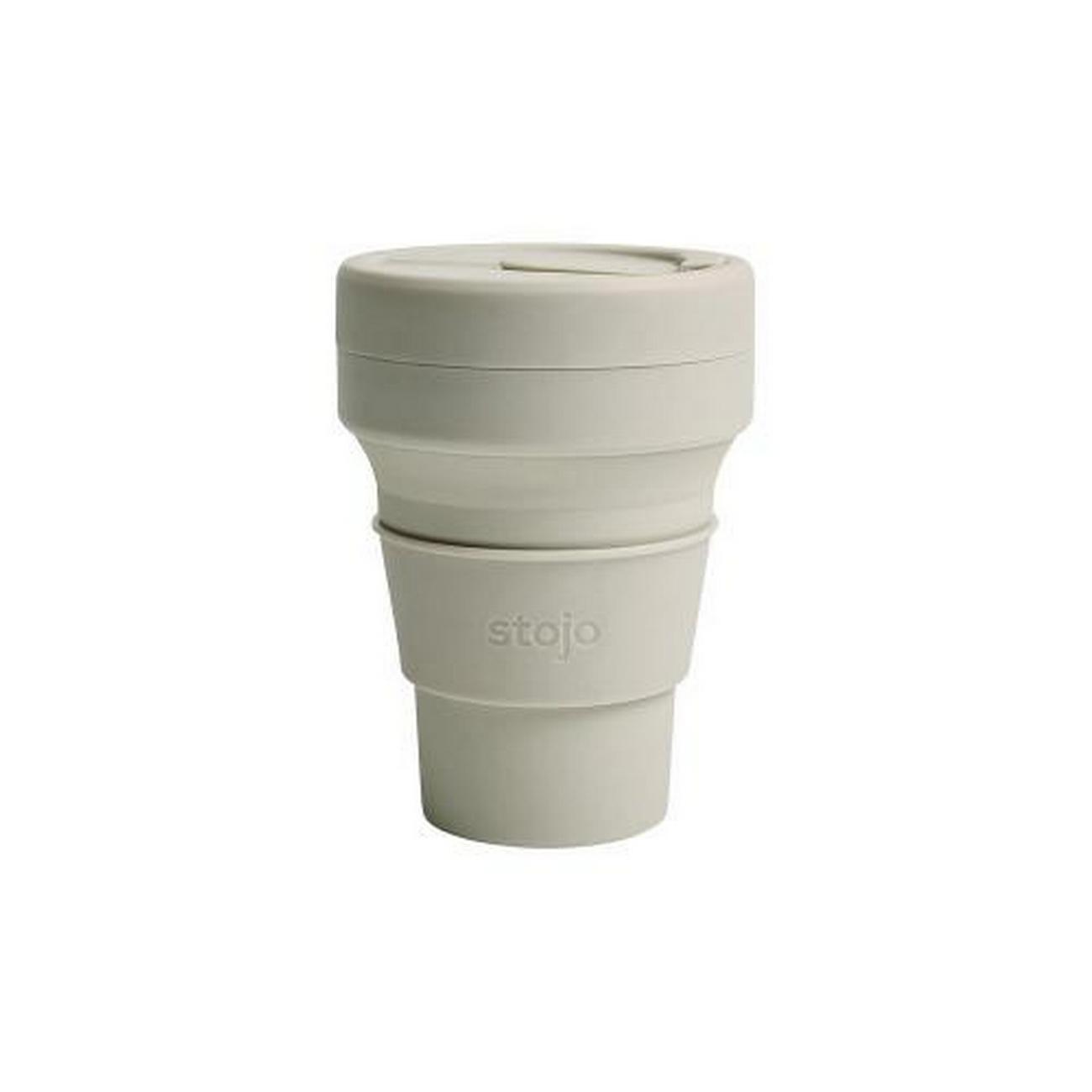 stojo-pocket-cup-12oz-oat - Stojo Pocket Cup 12oz Oat