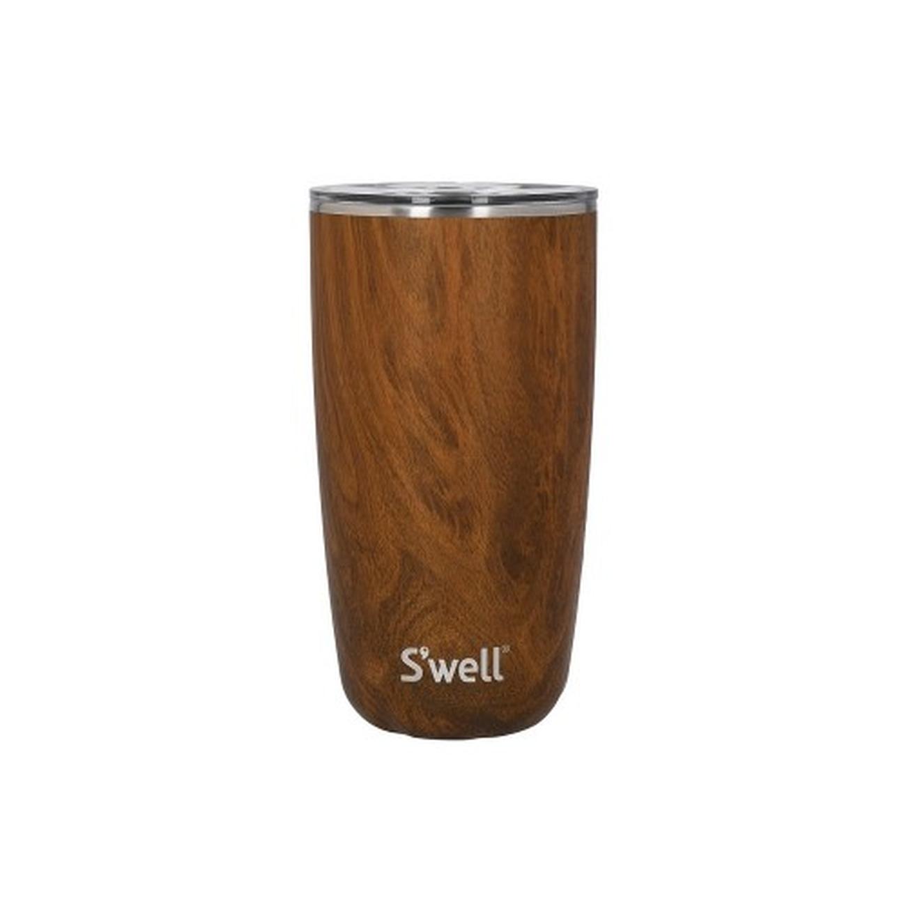 swell-teakwood-tumbler-with-lid-530ml - S'well Teakwood Tumbler with Lid 530ml