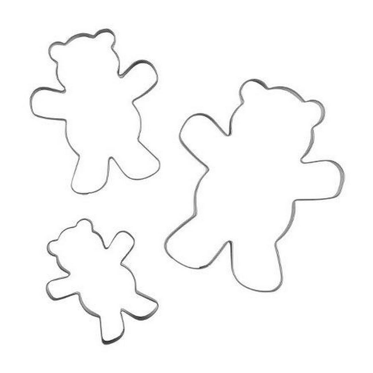tala-teddy-bear-cookie-cutter-set-of-3 - Tala Teddy Bear Cookie Cutter Set of 3
