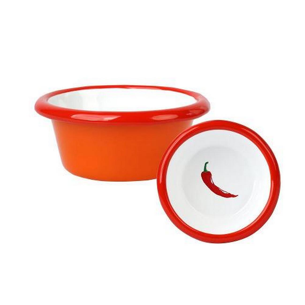talking-tables-bon-amour-enamel-dip-bowl-chilli-8cm - Talking Tables Bon Amour Enamel Dip Bowl Chilli 8cm