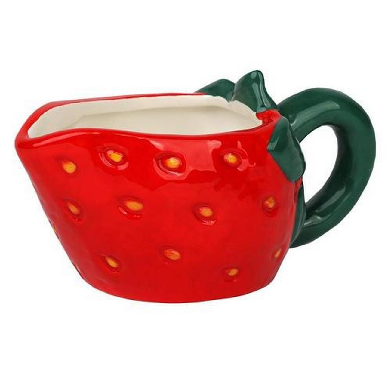 talking-tables-bon-appetit-ceramic-small-jug-strawberry - Talking Tables Bon Appetit Strawberry Ceramic Small Jug