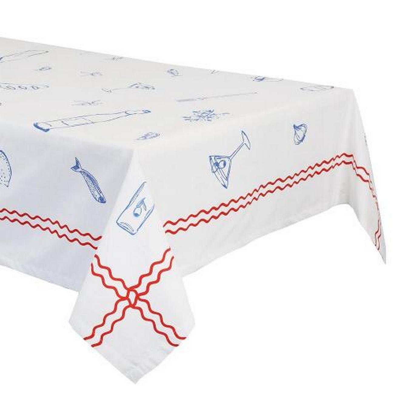 talking-tables-bon-appetit-fabric-table-cloth - Talking Tables Bon Appetit Fabric Table Cloth