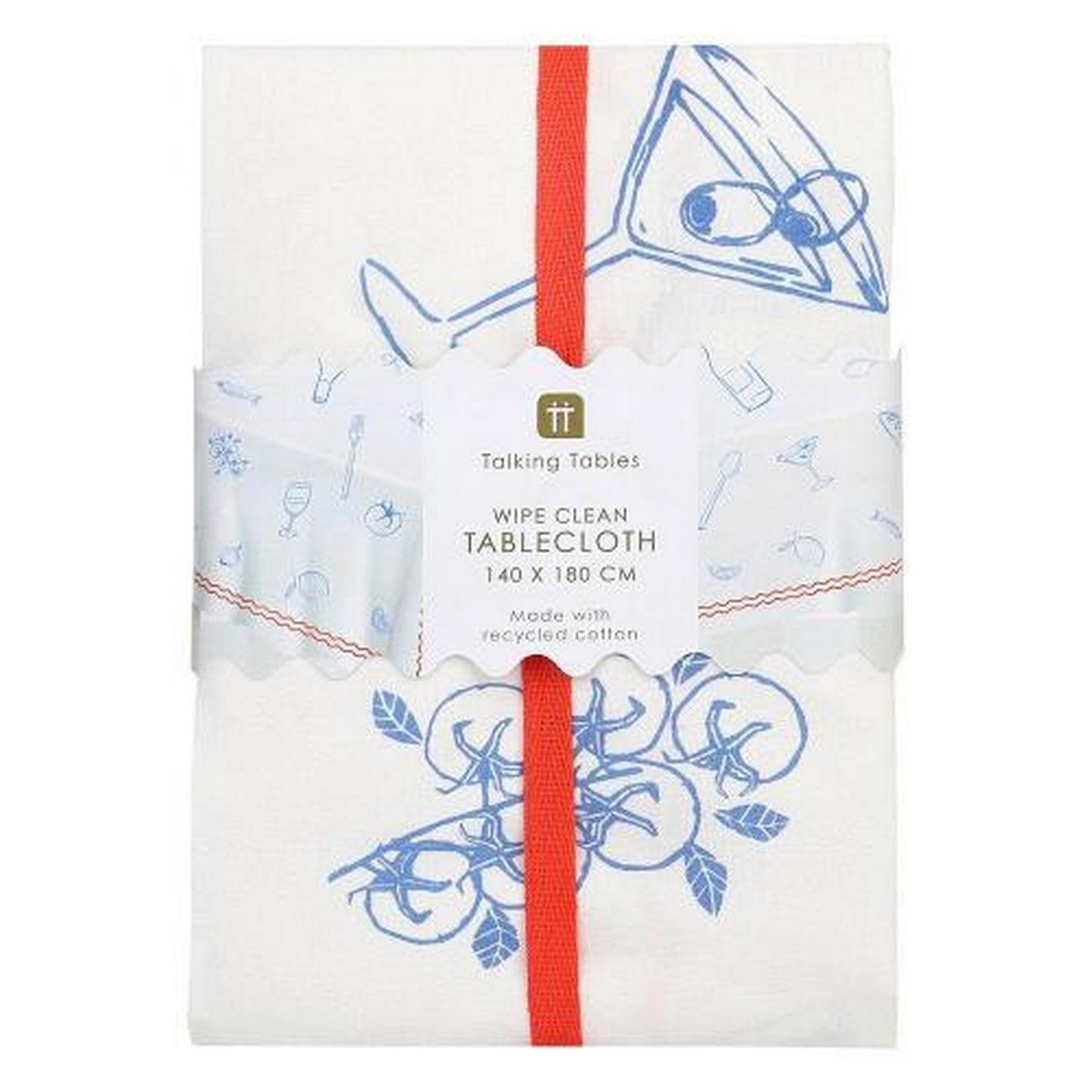 talking-tables-bon-appetit-fabric-table-cloth - Talking Tables Bon Appetit Fabric Table Cloth
