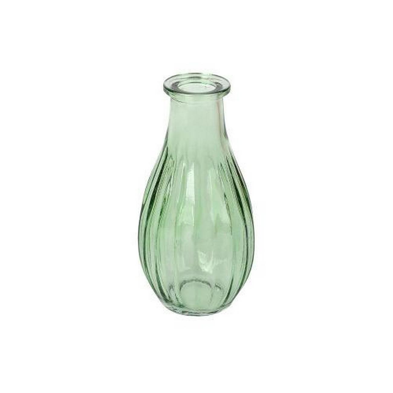 talking-tables-glass-bud-vase-green-14cm - Talking Tables Green Glass Bud Vase 14cm
