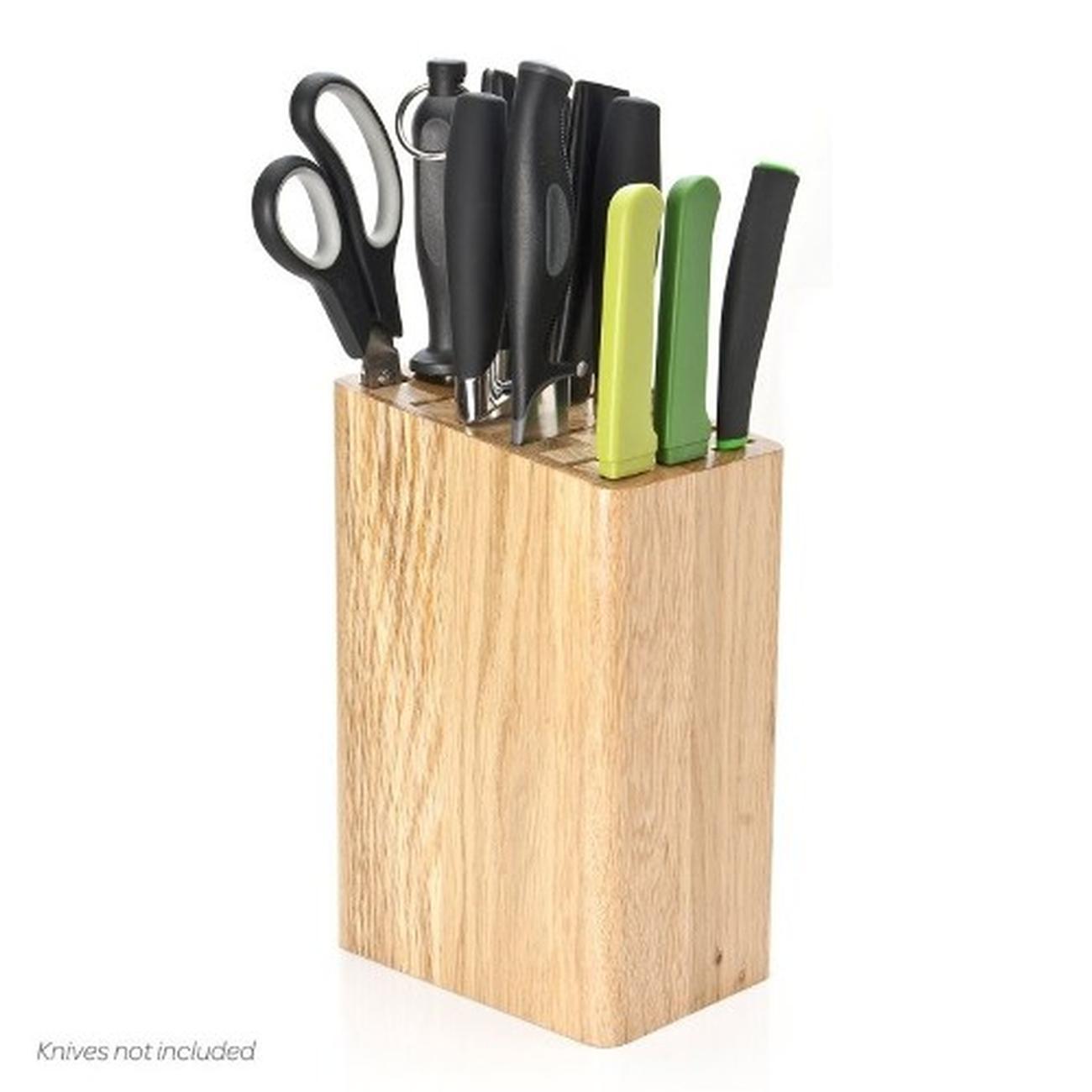 taylors-eye-witness-oak-universal-knife-block - Taylor's Eye Witness Oak Universal Knife Block 