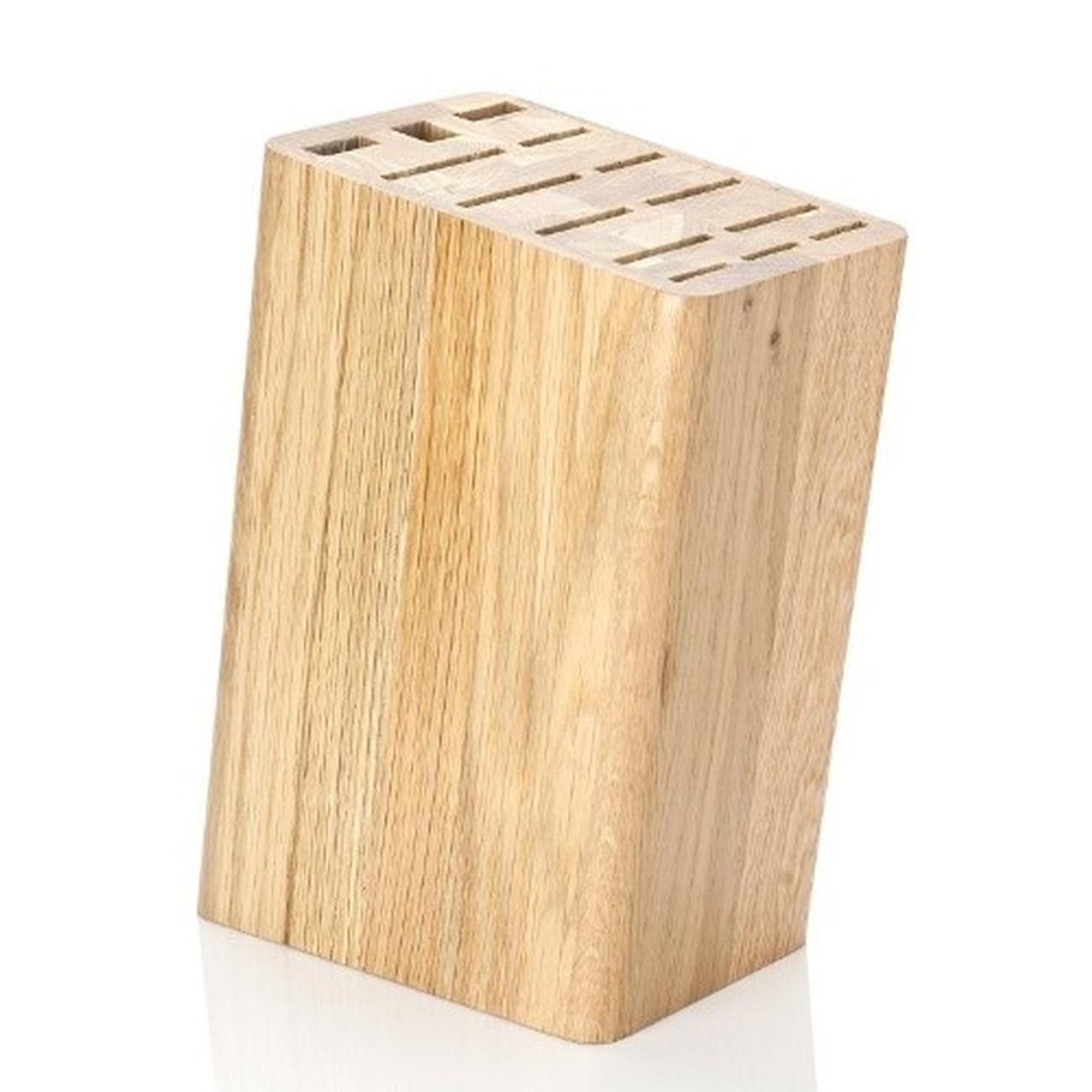 taylors-eye-witness-oak-universal-knife-block - Taylor's Eye Witness Oak Universal Knife Block 