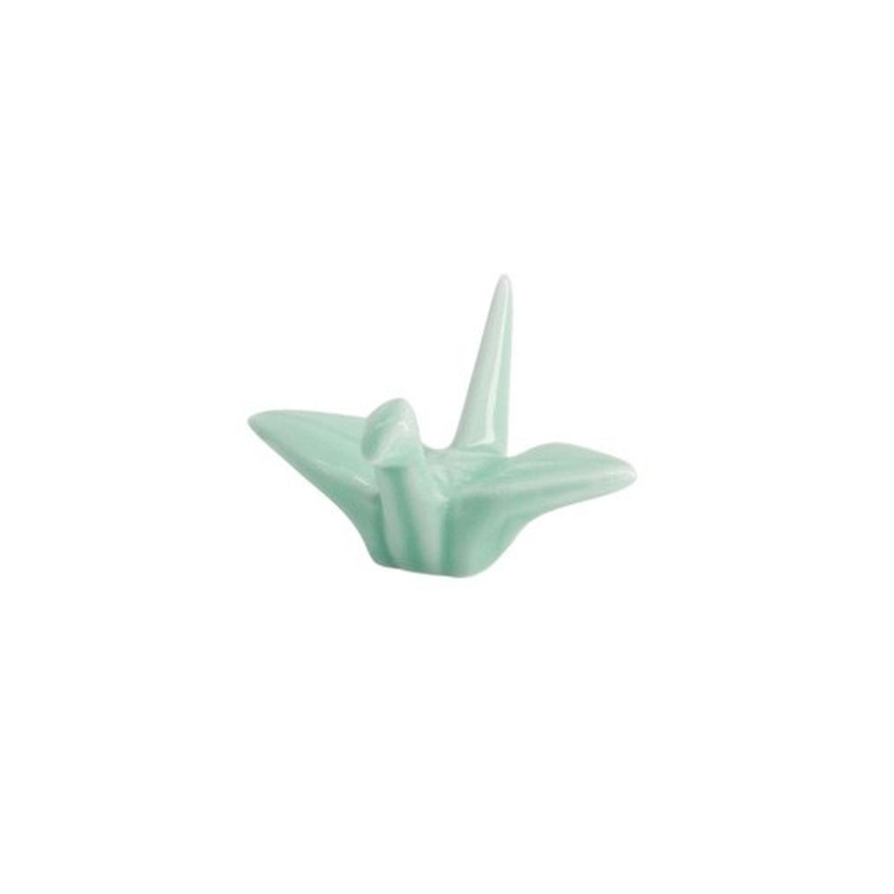 tokyo-design-studio-chopsticks-rest-crane-green - Tokyo Design Studio Green Crane Chopsticks Rest