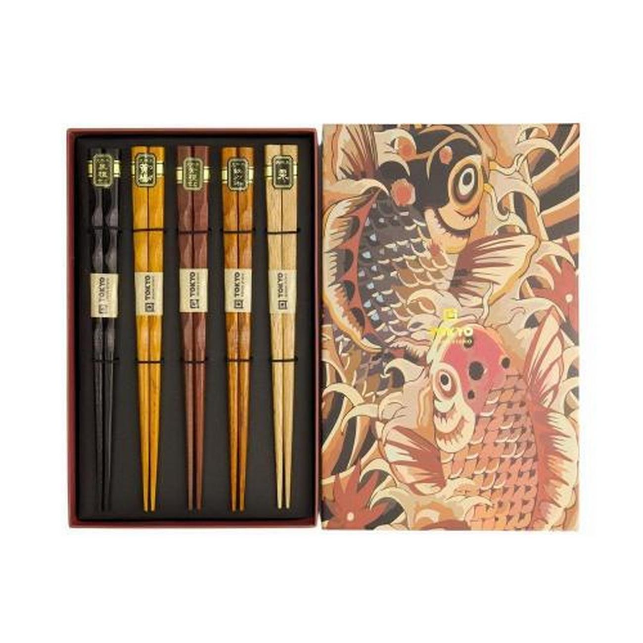 tokyo-design-studio-wooden-chopstick-giftset-5 - Tokyo Design Studio Wooden Chopstick Giftset 5