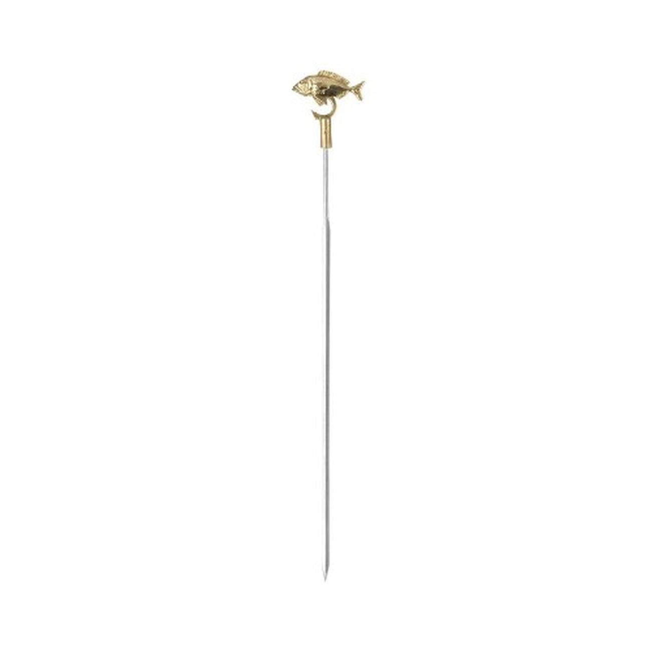 triangle-skewer-fish-28cm - Triangle Skewer Fish Brass Head