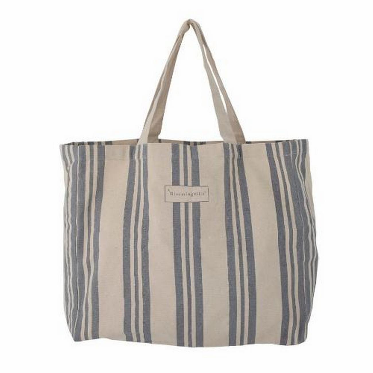 trina-shopping-bag-blue-cotton - Trina Blue Cotton Shopping Bag 