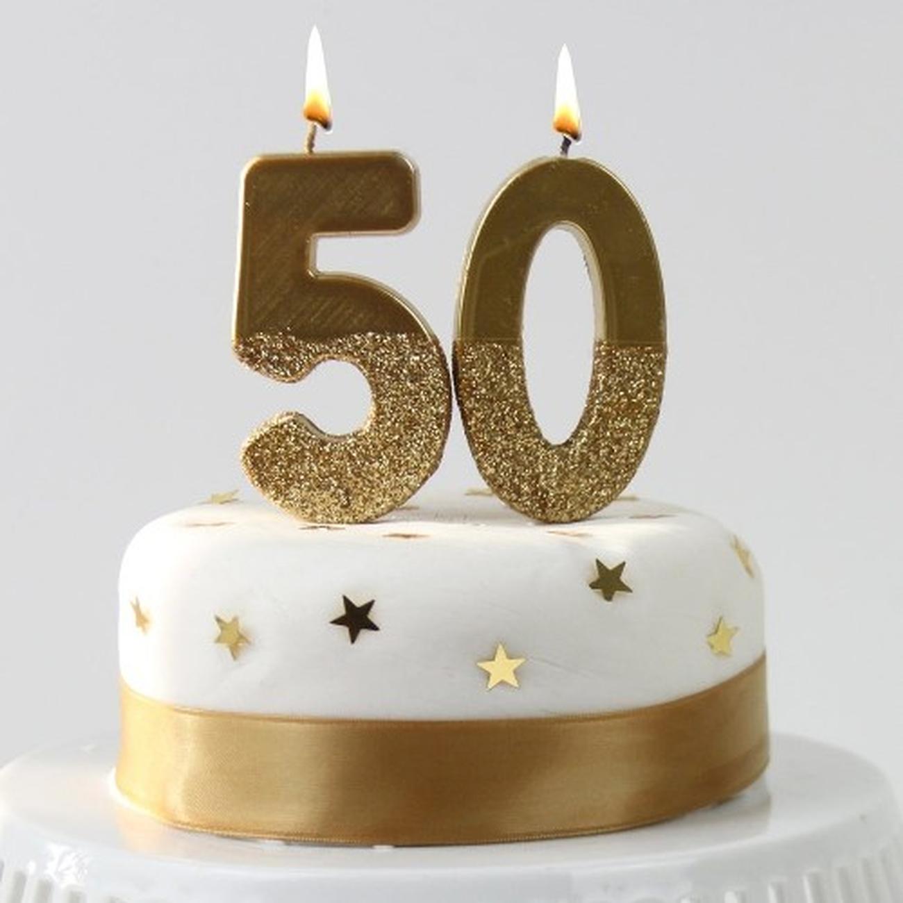 tt-we-heart-birthdays-gold-glitter-number-5-candle - TT We Heart Birthdays Gold Glitter Number 5 Candle