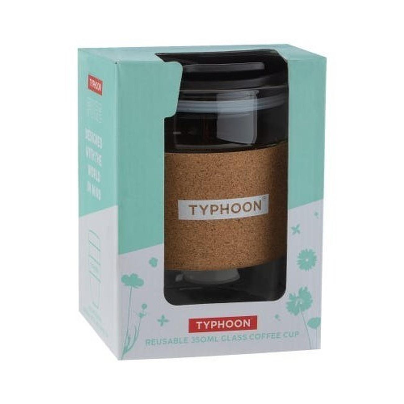 typhoon-botanics-12oz-glass-coffee-mug - Typhoon Botanics 12oz Glass Coffee Mug