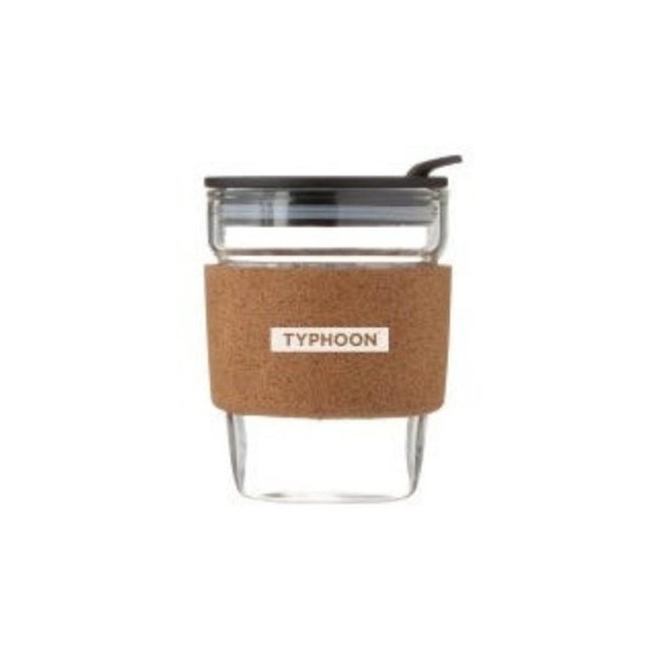 typhoon-botanics-12oz-glass-coffee-mug - Typhoon Botanics 12oz Glass Coffee Mug