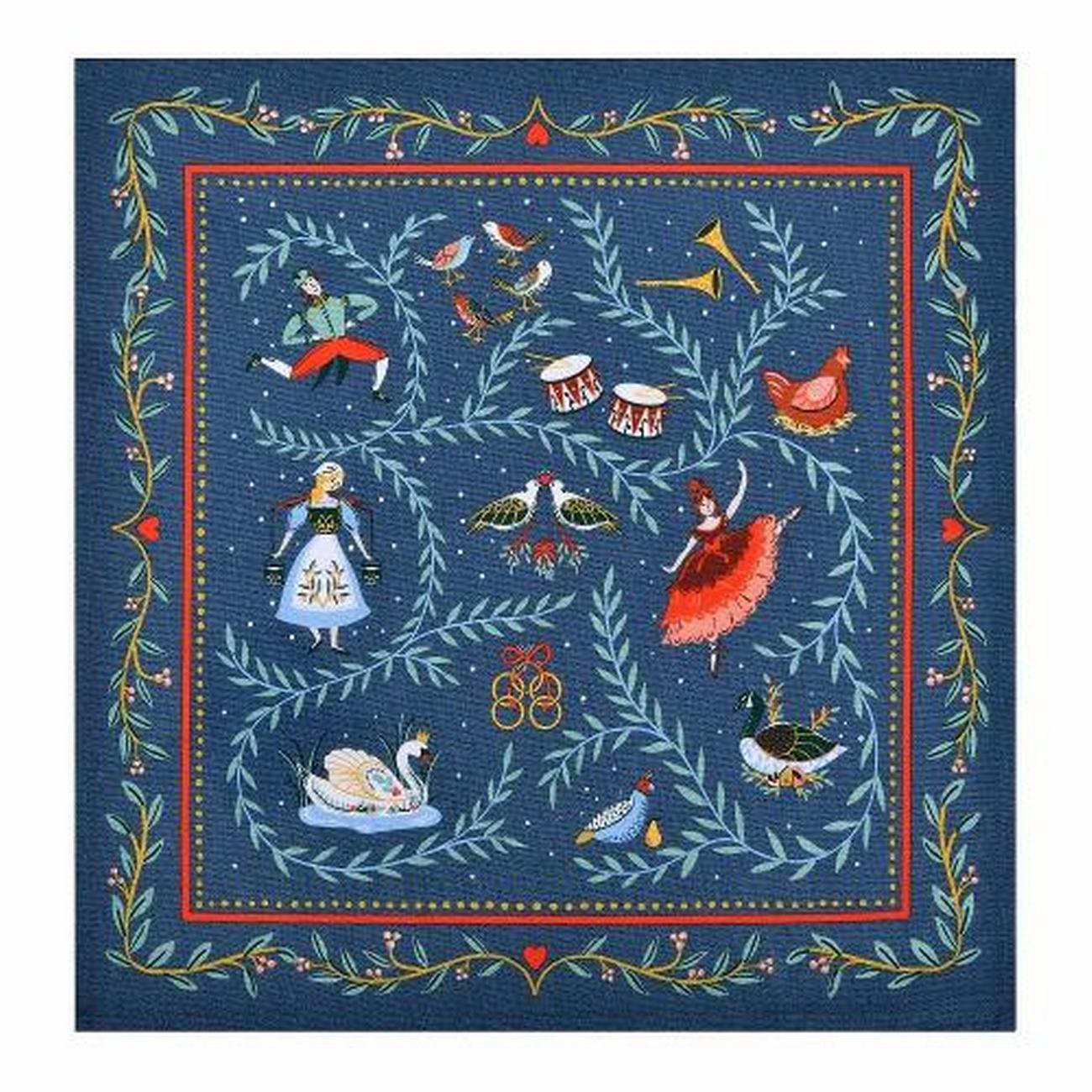 ulster-weavers-12-days-of-christmas-cotton-napkin-2pk - Ulster Weavers 12 Days of Christmas Napkins Pack of 2