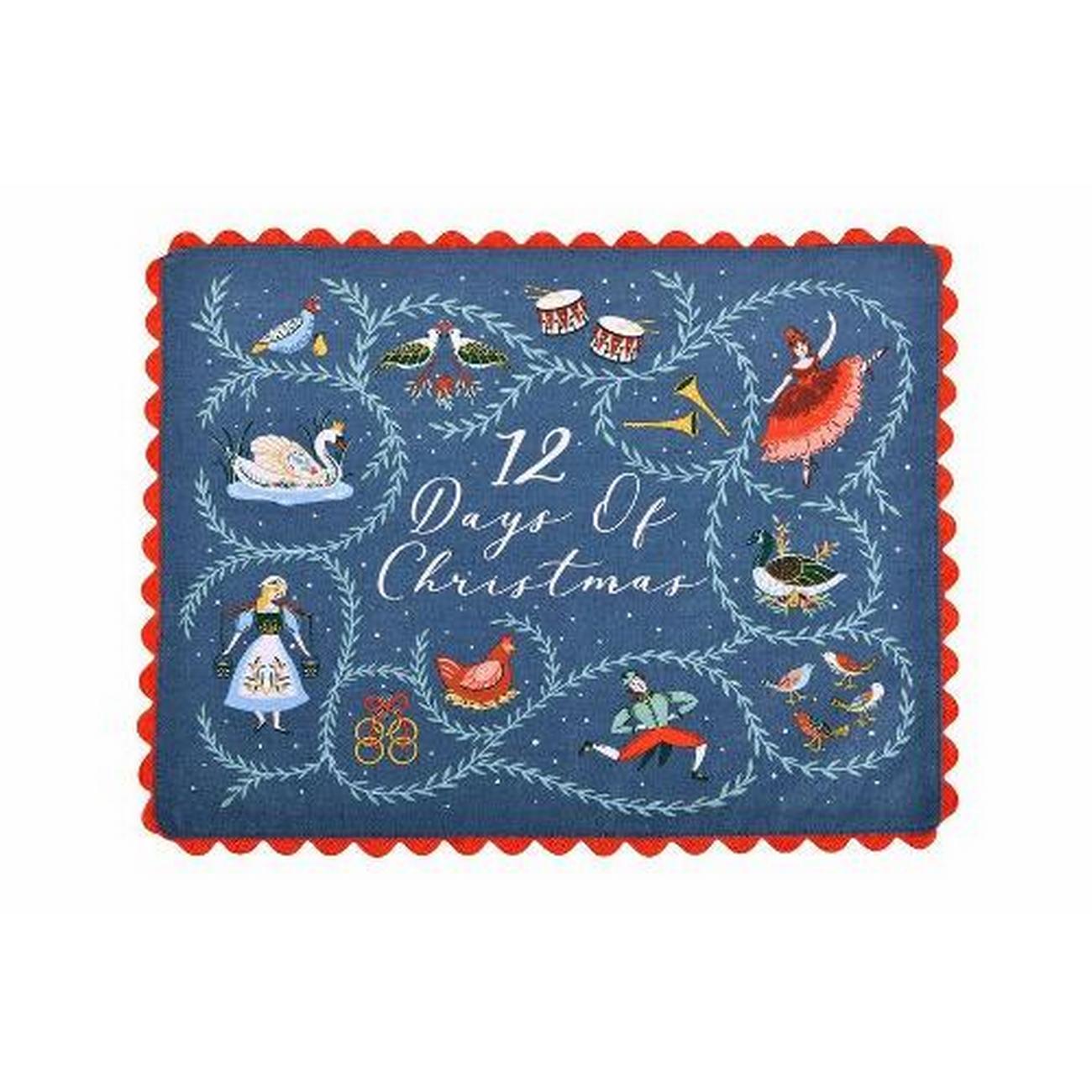 ulster-weavers-12-days-of-christmas-cotton-placemat-2pk - Ulster Weavers 12 Days of Christmas Cotton Placemats Pack of 2