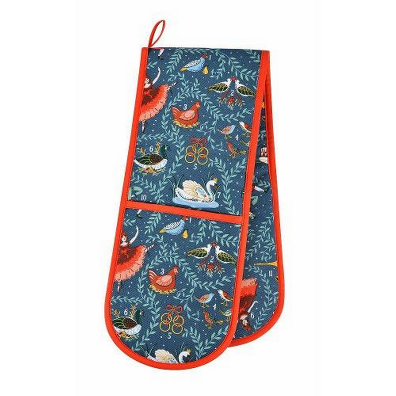 ulster-weavers-12-days-of-christmas-double-oven-glove - Ulster Weavers 12 Days of Christmas Double Oven Glove