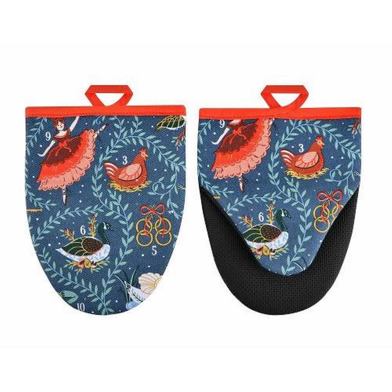 ulster-weavers-12-days-of-christmas-microwave-mitt-pair - Ulster Weavers 12 Days of Christmas Microwave Mitts Pair