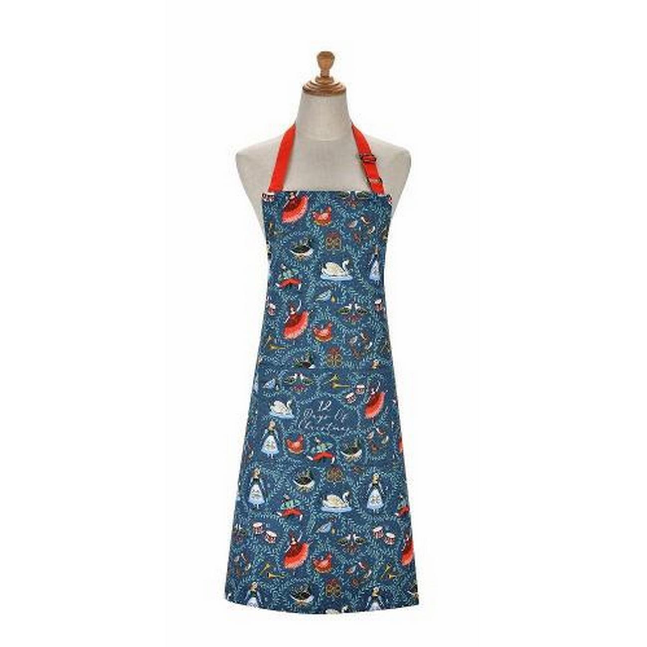 ulster-weavers-12-days-of-xmas-cotton-apron - Ulster Weavers 12 Days of Christmas Cotton Apron