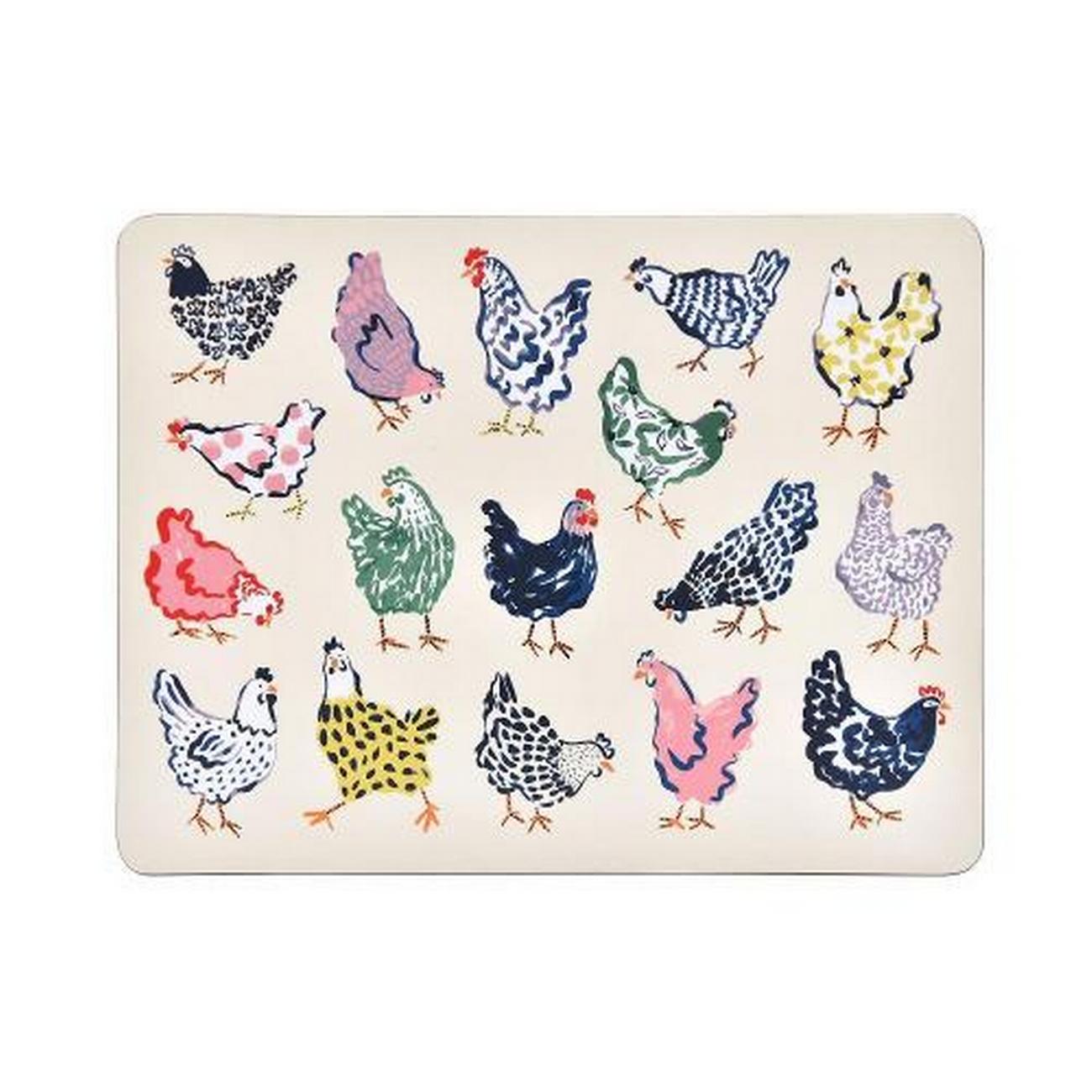 ulster-weavers-chick-chicken-cork-placemats-4pk - Ulster Weavers Chick Chicken Placemats Set of 4