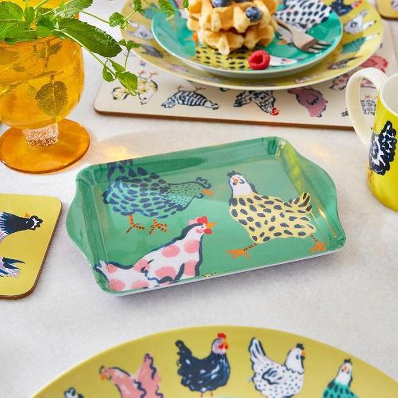 ulster-weavers-chick-chicken-yellow-scatter-tray - Ulster Weavers Chick Chicken Yellow Scatter Tray