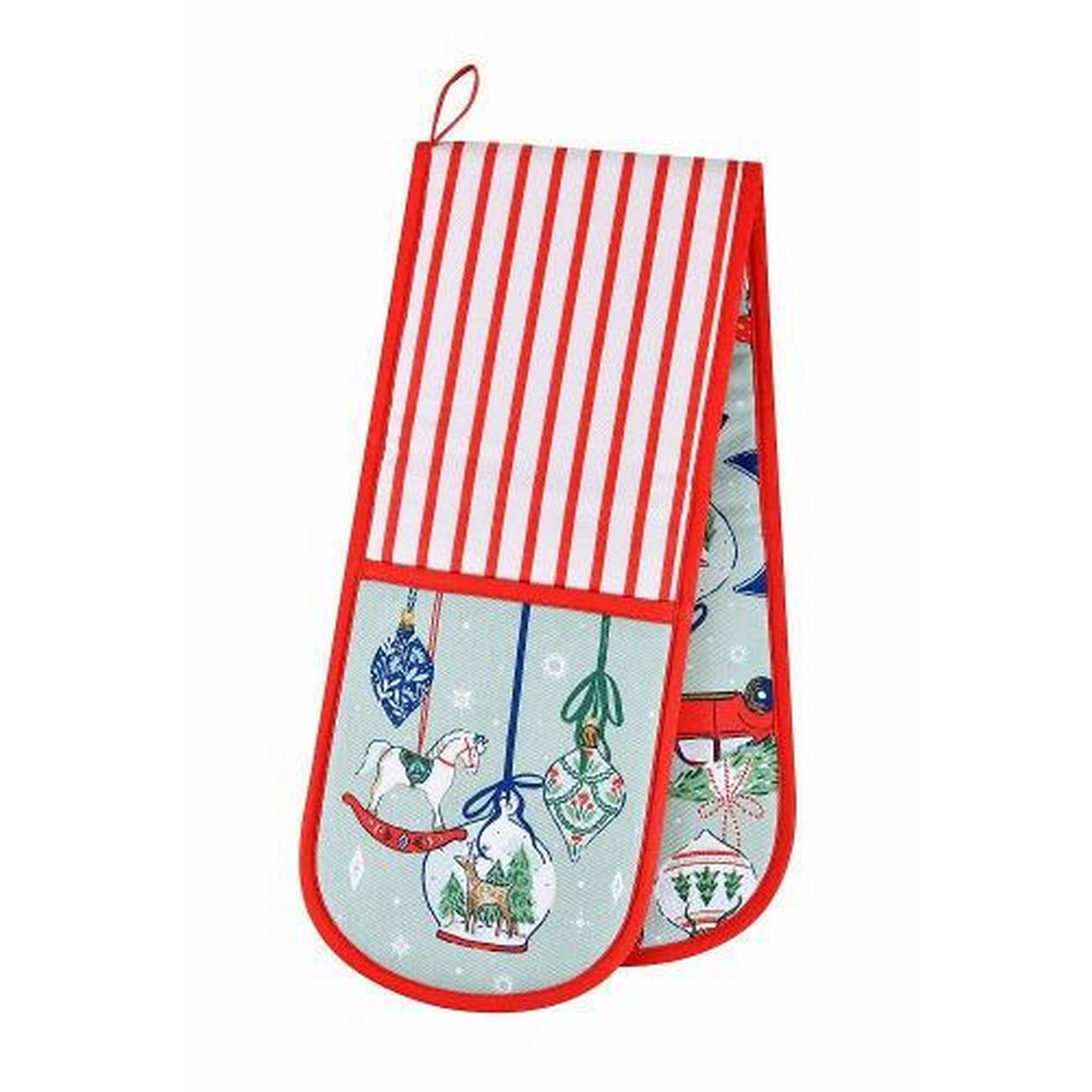 ulster-weavers-christmas-ornaments-double-oven-glove - Ulster Weavers Christmas Ornaments Double Oven Glove
