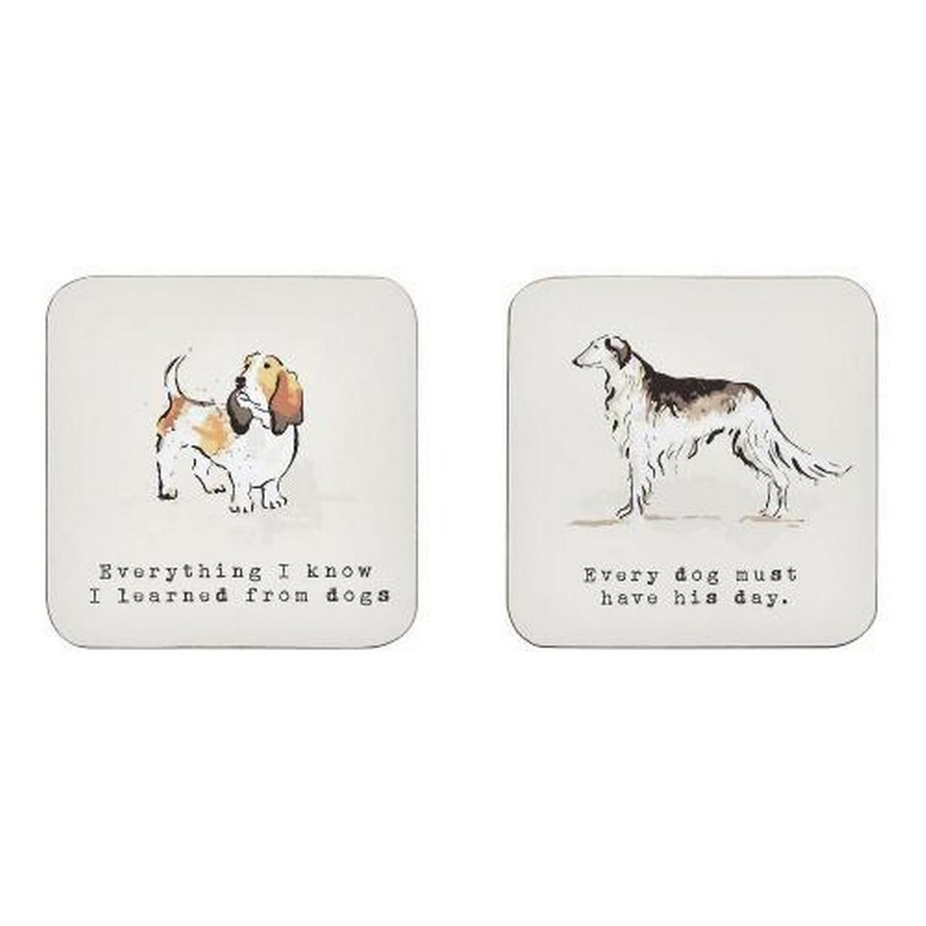 ulster-weavers-country-dog-coasters-set-of-4 - Ulster Weavers Country Dog Coasters Set of 4