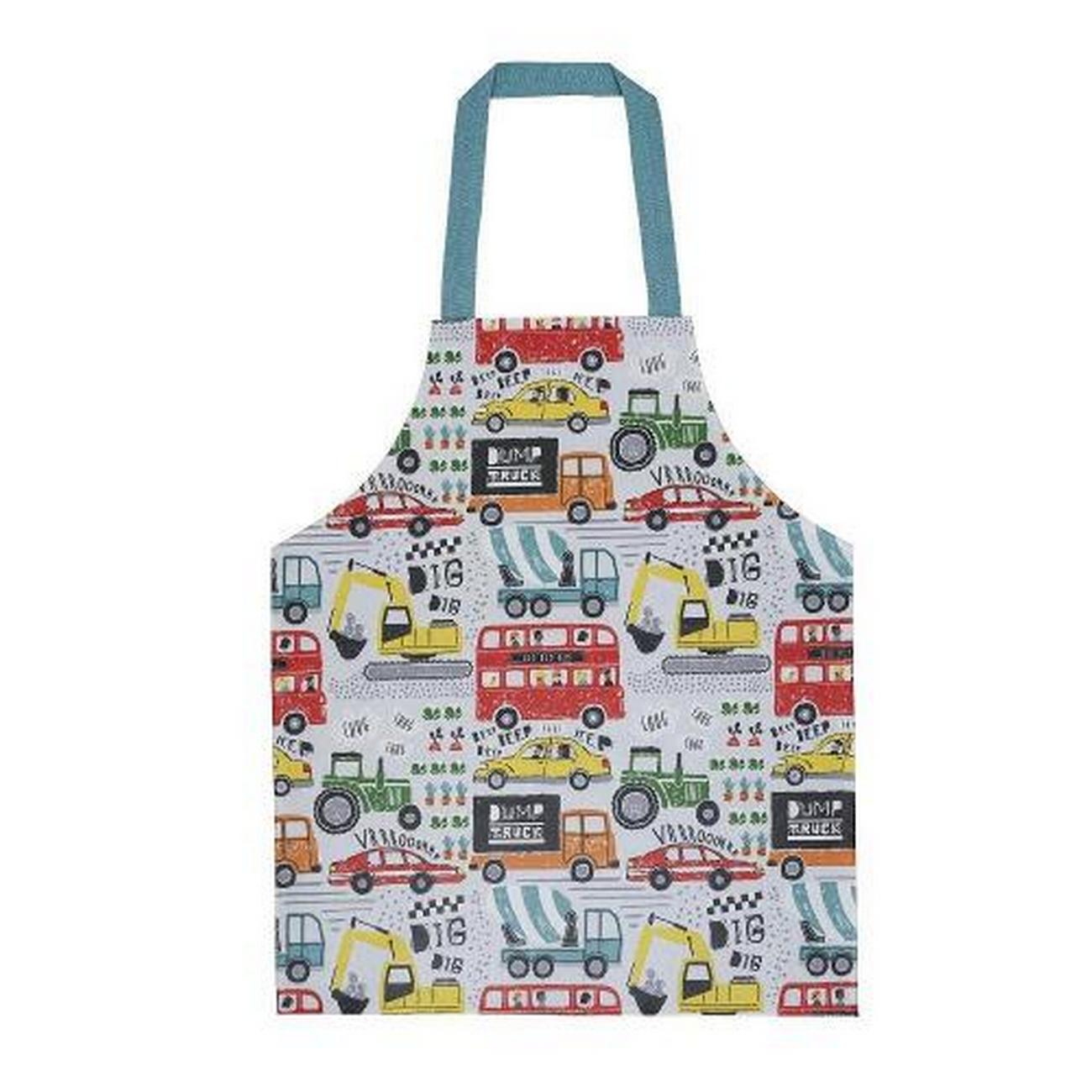 ulster-weavers-pvc-just-keep-trucking-kids-apron - Ulster Weavers PVC Just Keep Trucking Kids Apron