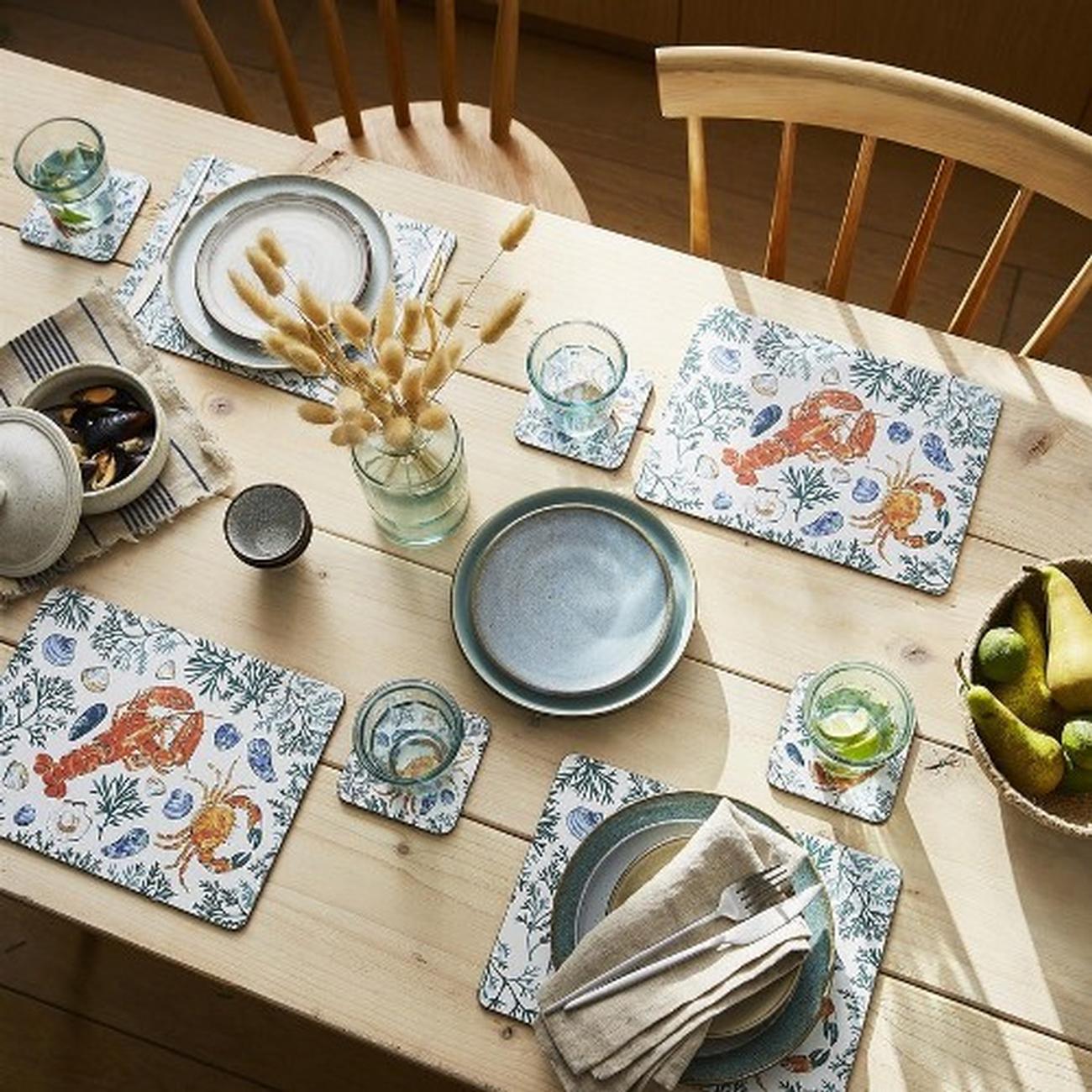 ulster-weavers-shellfish-coaster-set-of-4 - Ulster Weavers Shellfish Coasters Set of 4