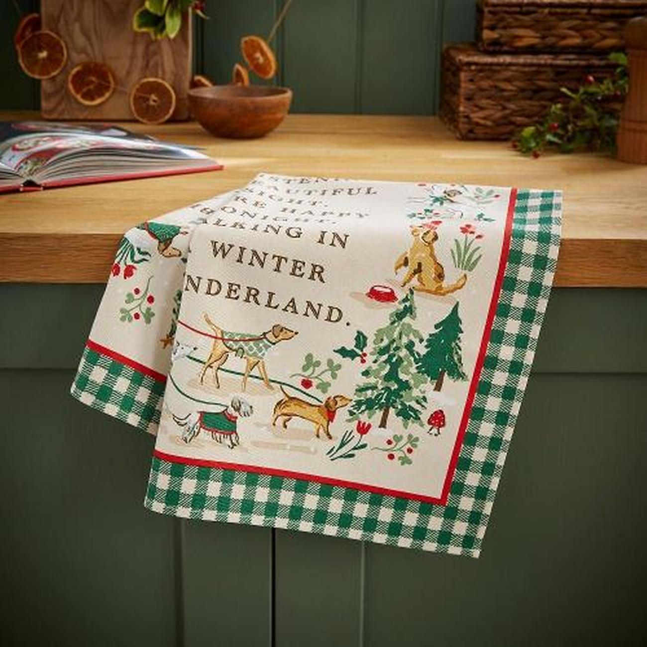 ulster-weavers-winter-walkies-beige-tea-towel - Ulster Weavers Winter Walkies Beige Tea Towel