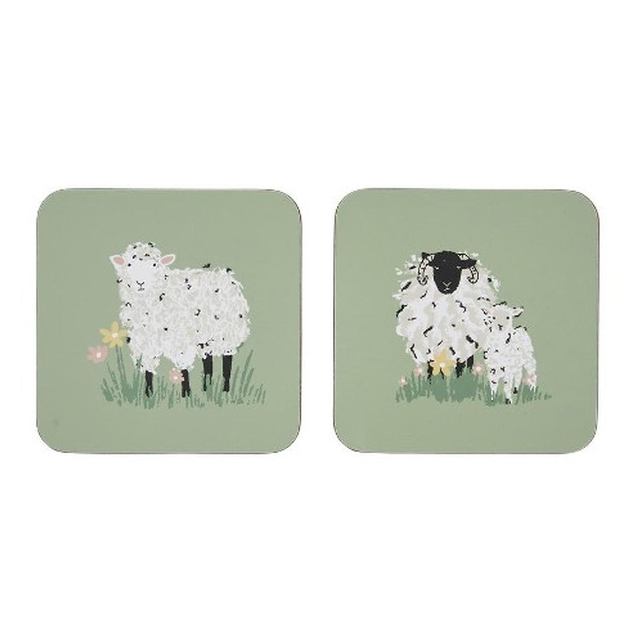 ulster-weavers-woolly-sheep-coaster-4pck - Ulster Weavers Woolly Sheep Coasters Pack of 4