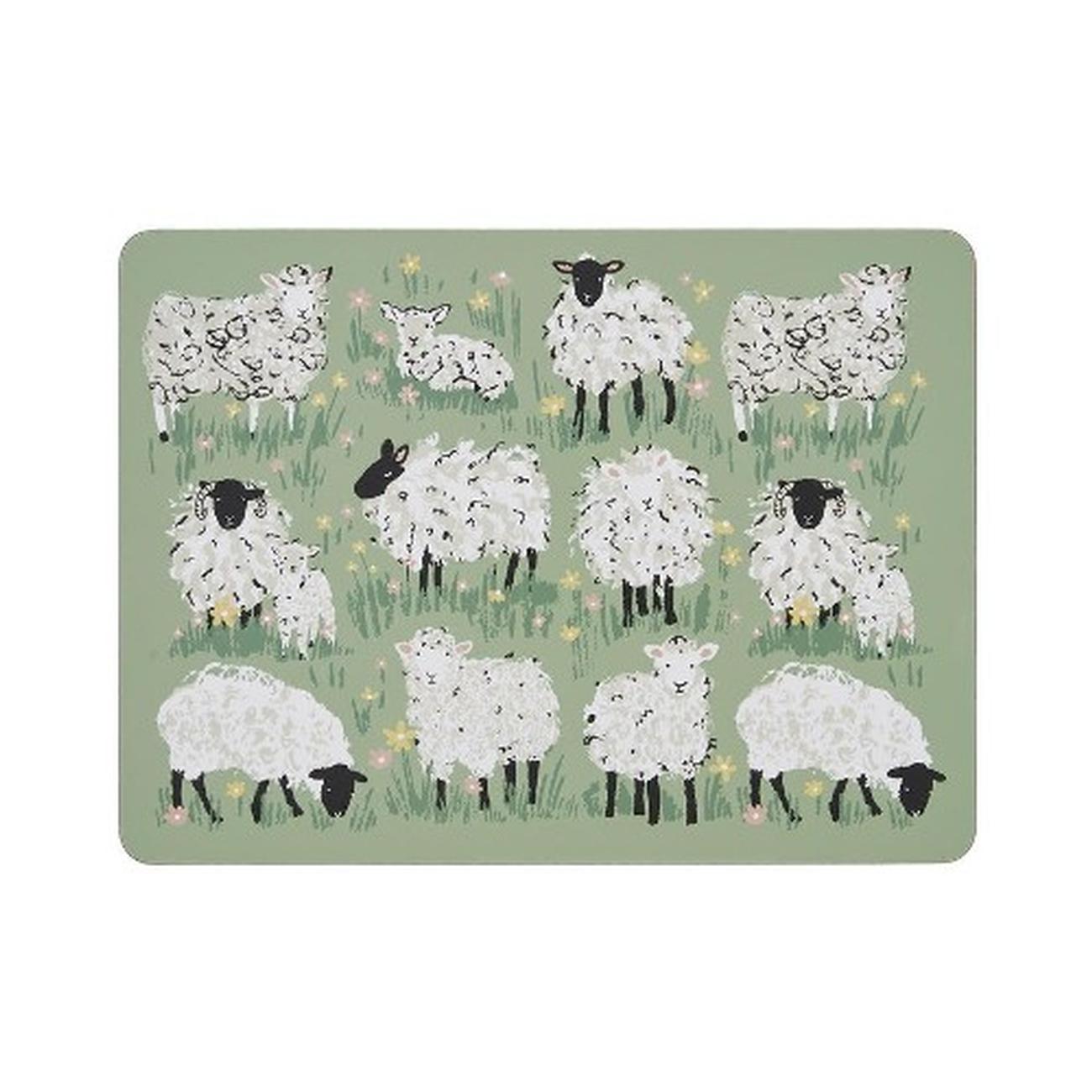 ulster-weavers-woolly-sheep-cork-placemat-4pk - Ulster Weavers Woolly Sheep Placemat Set of 4