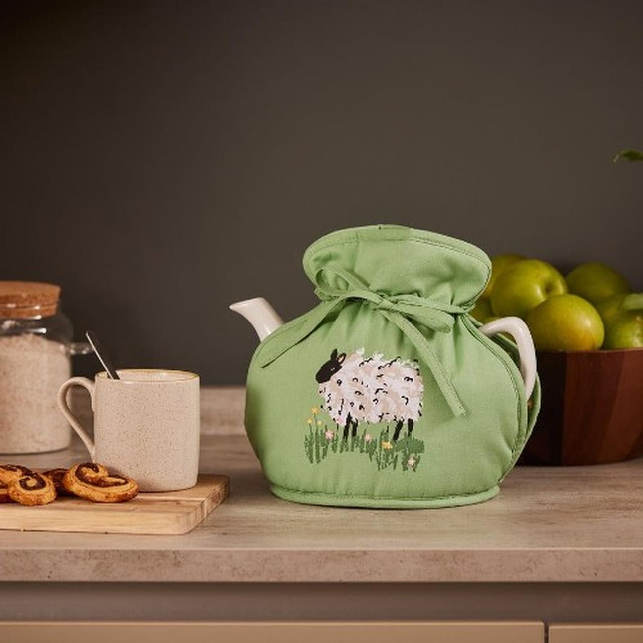 uw-woolly-sheep-tea-cosy - Ulster Weavers Woolly Sheep Green Tea Cosy