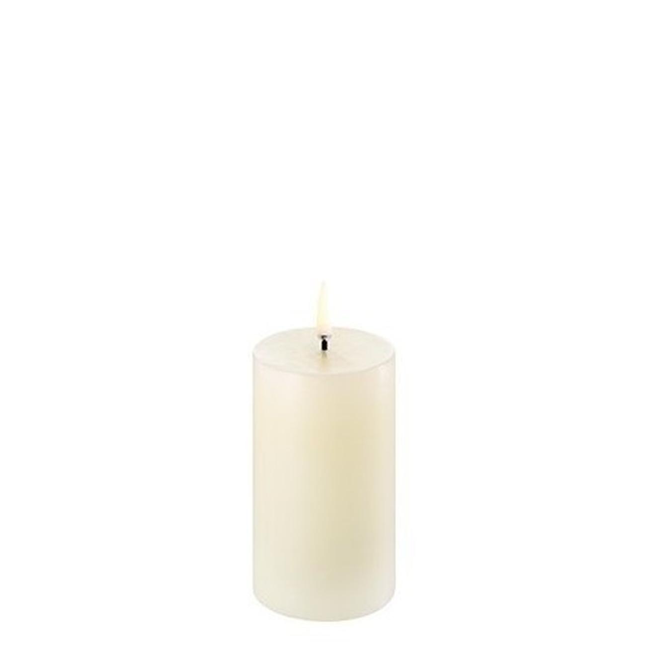 uyuni-led-pillar-candle-5-8x10-1cm-ivory-smooth - Uyuni Lighting Led Pillar Candle Ivory Smooth 