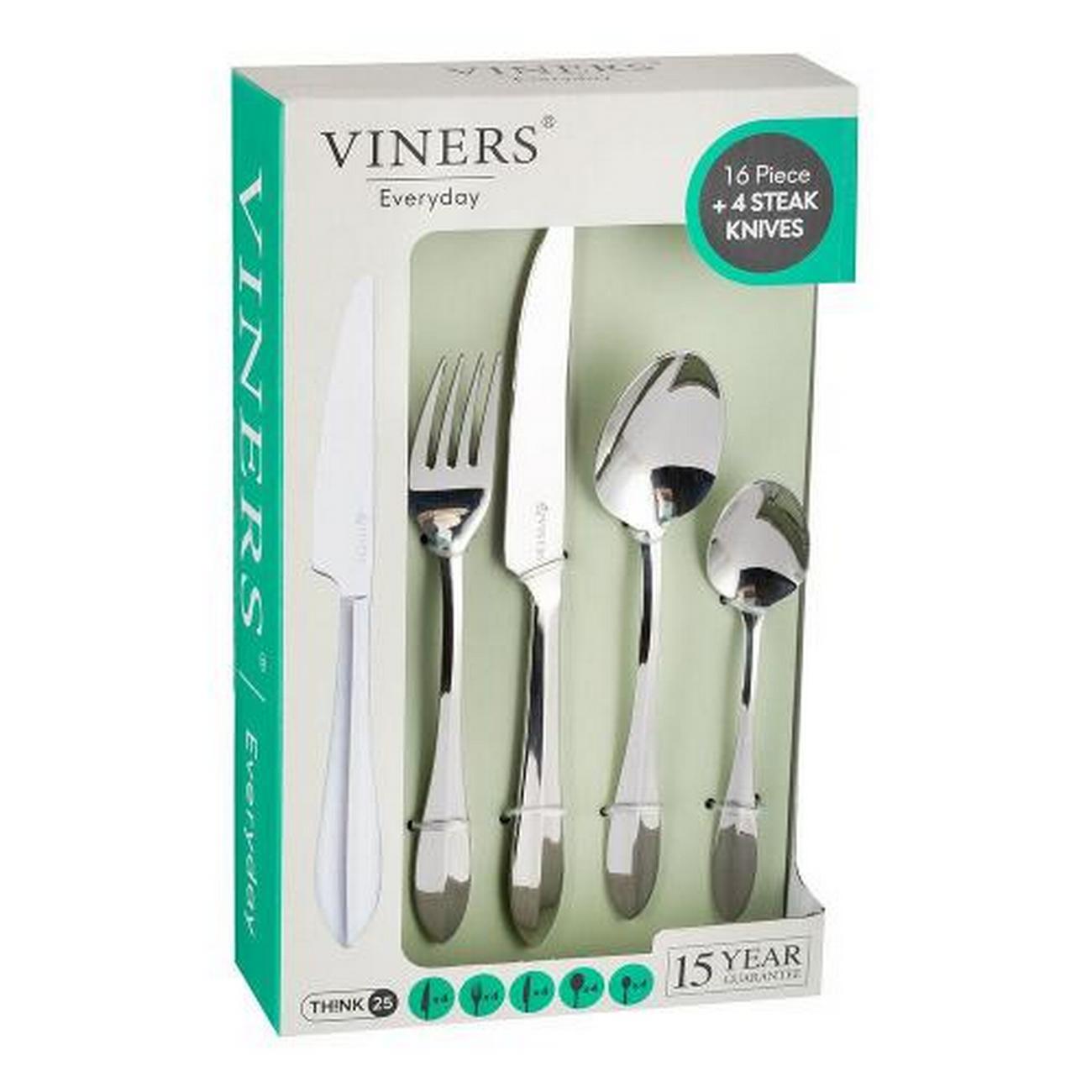 viners-everyday-cutlery-16pcs-4steak-knives - Viners Everday Cutlery 16pcs & 4 Steak Knives Set