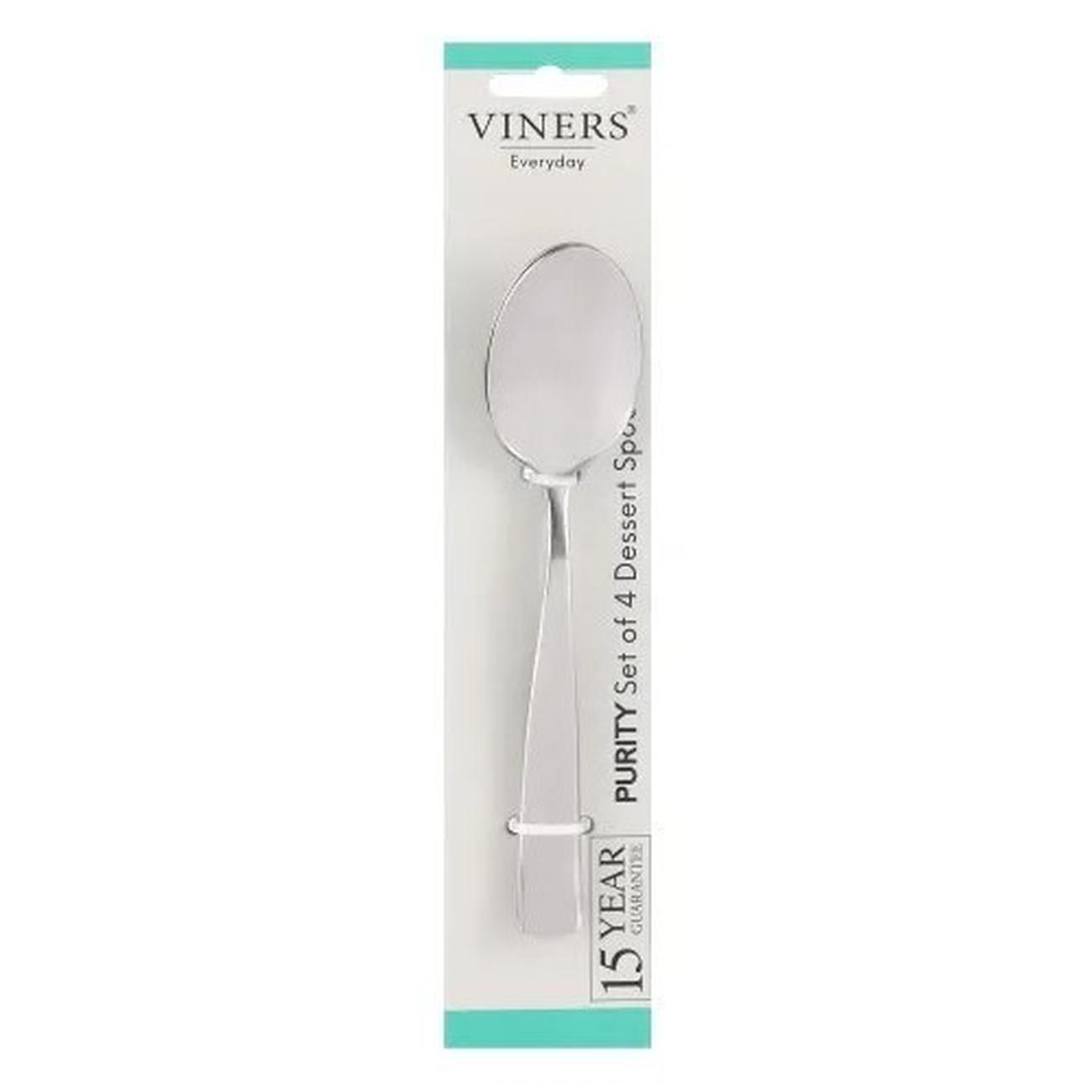 Viners Everyday Purity Dessert Spoon 4pc