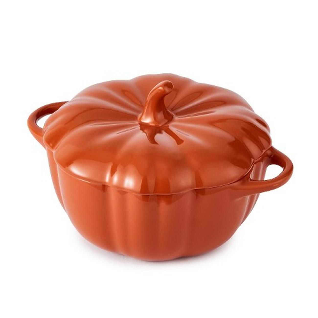 wade-pottery-orange-pumpkion-medium-casserole-dish - Wade Pottery Orange Pumpkin Medium Casserole Dish