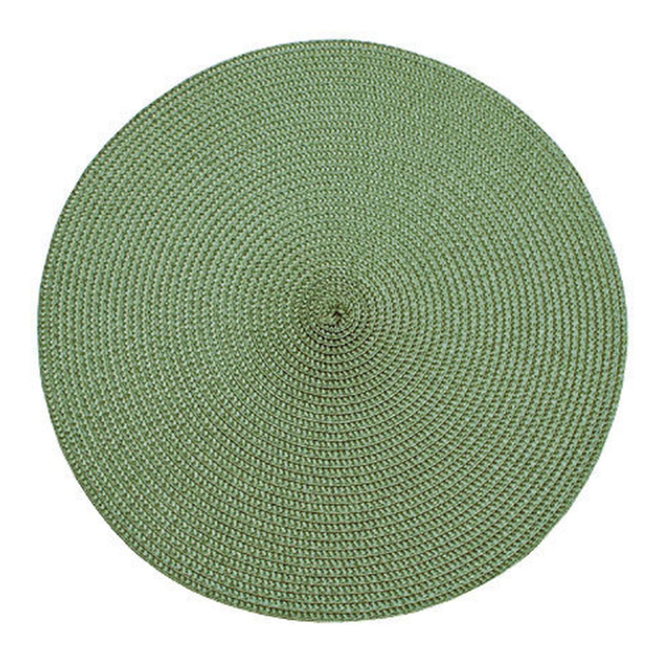 walton-olive-placemat-ribbed-35cm - Walton & Co Circular Ribbed Placemat Olive