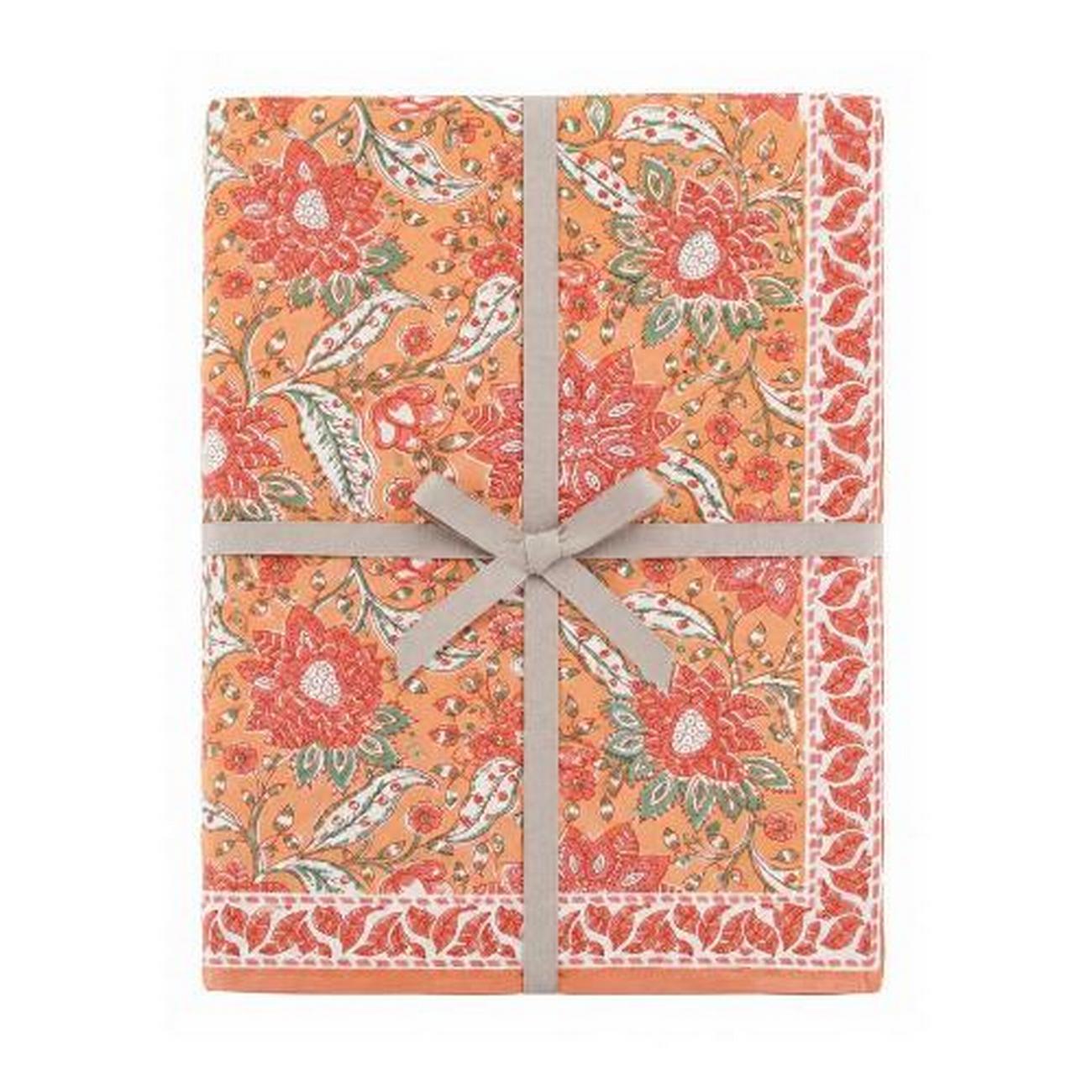 walton-co-beatrice-hand-block-print-tablecloth - Walton & Co Beatrice Hand Block Print Tablecloth