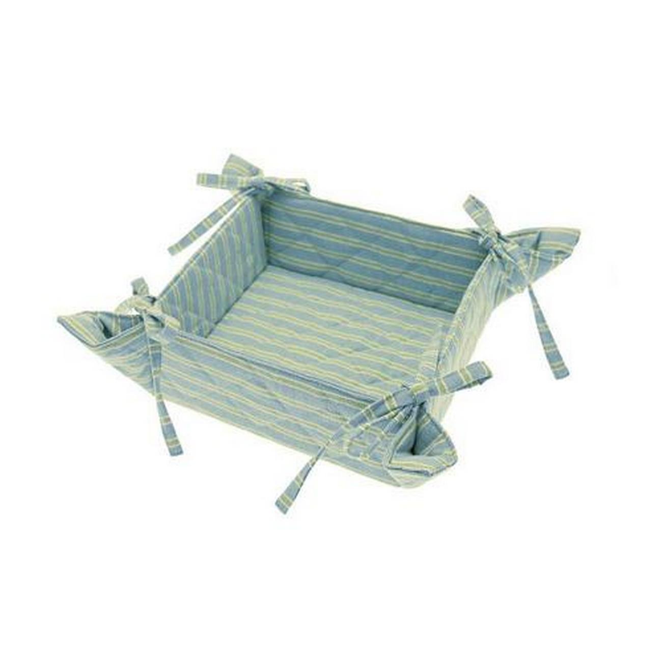 walton-co-carousel-stripe-sky-bread-basket - Walton & Co Carousel Stripe Sky Bread Basket 