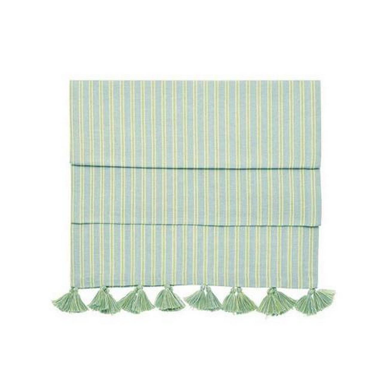 walton-co-carousel-stripe-sky-table-runner - Walton & Co Carousel Stripe Sky Table Runner 