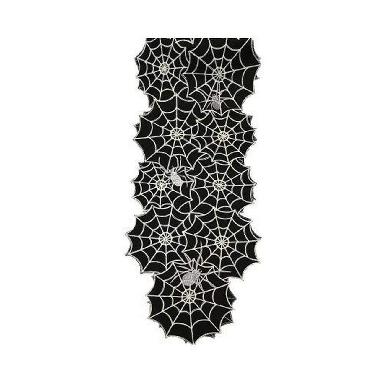 walton-co-embroidered-cobwed-runner - Walton & Co Embroidered Cobweb Runner
