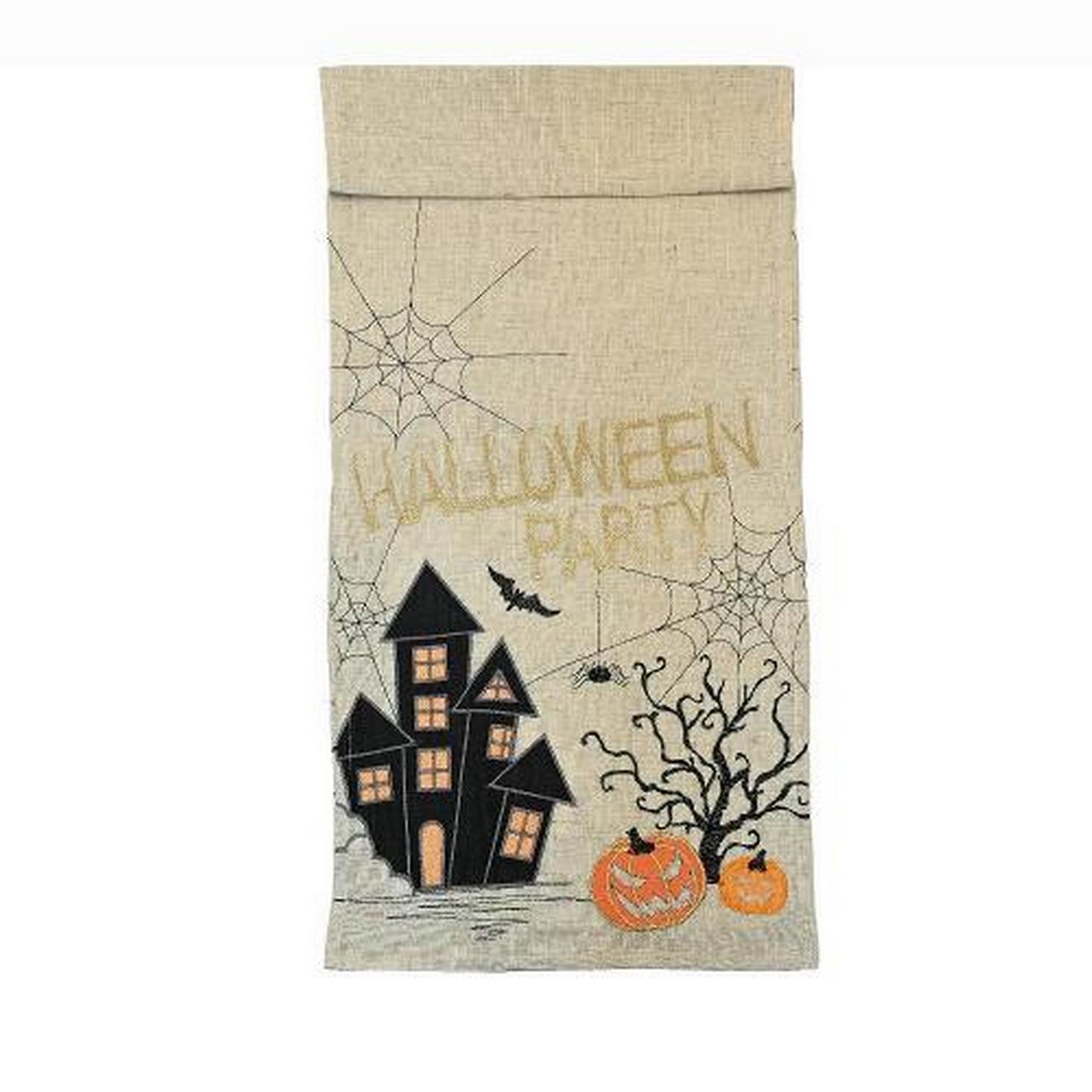 walton-co-embroidered-halloween-party-runner - Walton & Co Embroidered Halloween Party Runner