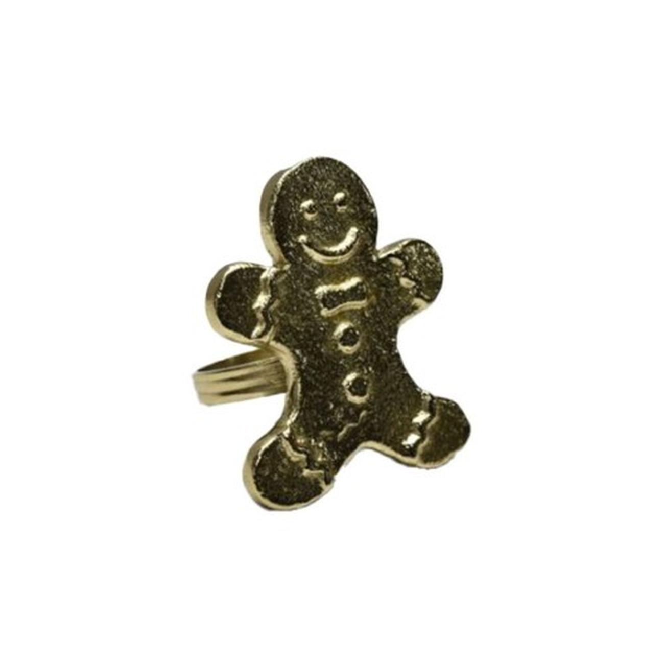 walton-co-gingerbread-napkin-ring-gold - Walton & Co Gingerbread Napkin Ring Gold