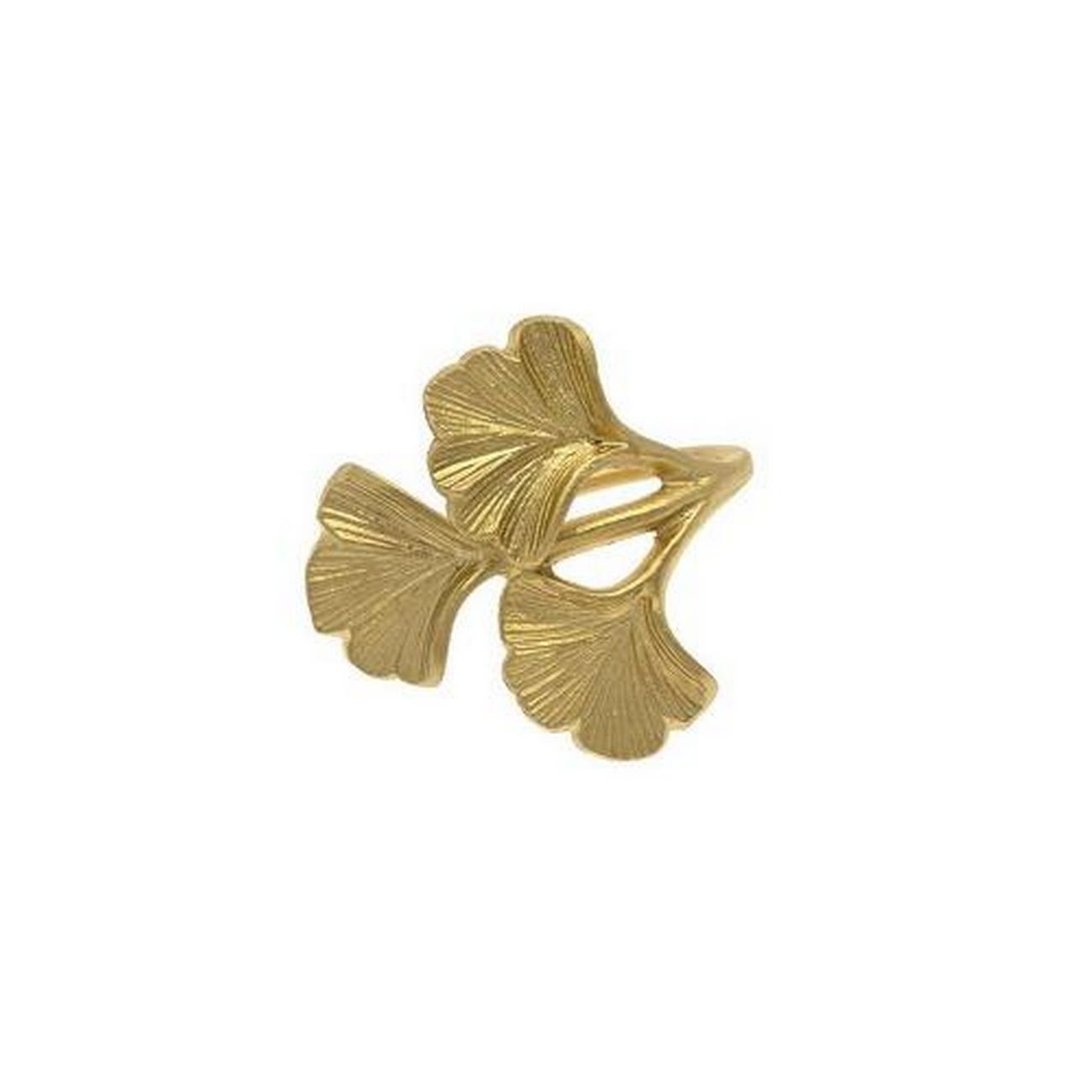 walton-co-ginko-napkin-ring-pale-gold - Walton & Co Ginko Napkin Ring Pale Gold