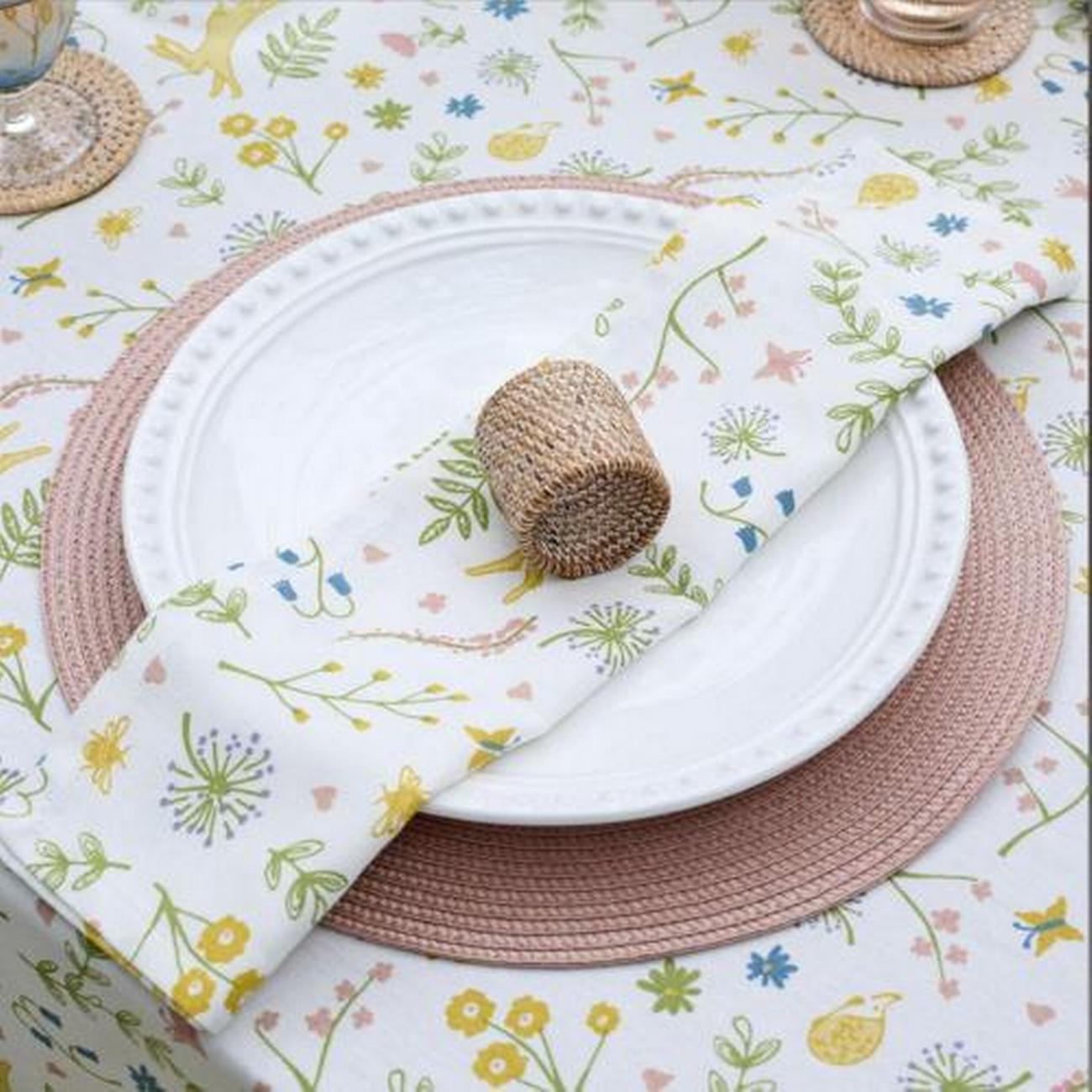 walton-co-meadow-napkin-set-of-4-45cm - Walton & Co Meadow Set of 4 Napkins
